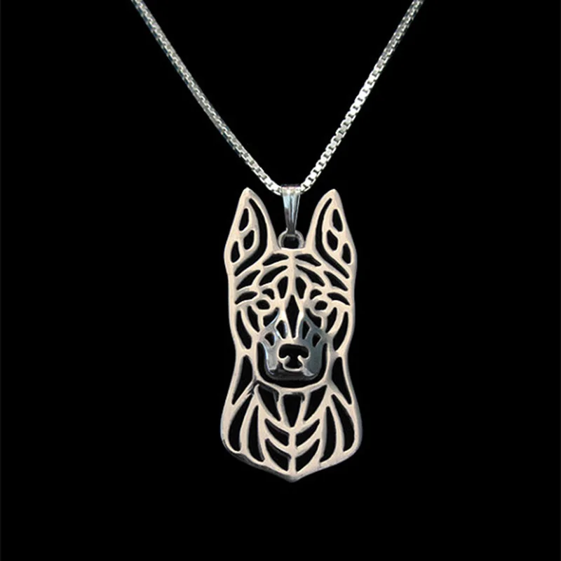 

NewUnique Romantic Gold Silver Color Dutch Shepherd Pendant Necklace Hunger Games Necklace Women Best Friend Choker