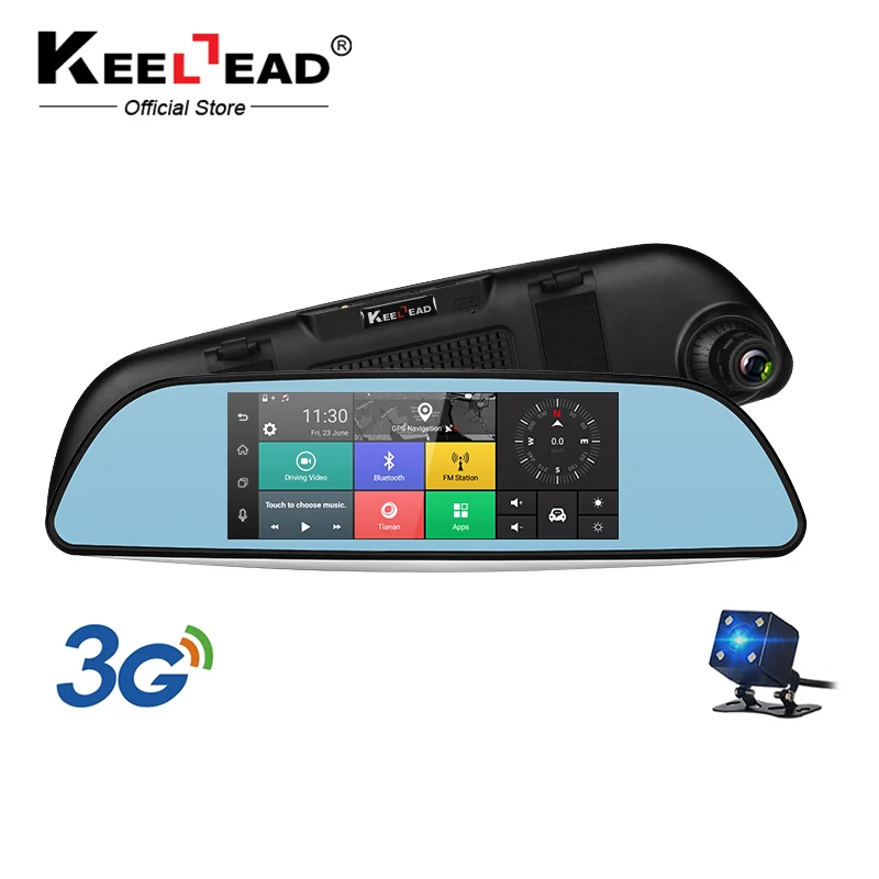 KEELEAD Full HD 1080P Автомобильный видеорегистратор Камера 6 86 дюймов сенсорный дисплей