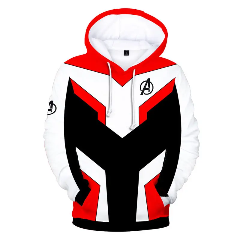 The Avengers Endgame Hoodies Men Women 3D Pullover Sweatshirt Quantum Realm Cosplay Hooded Unisex Zipper Hoodie