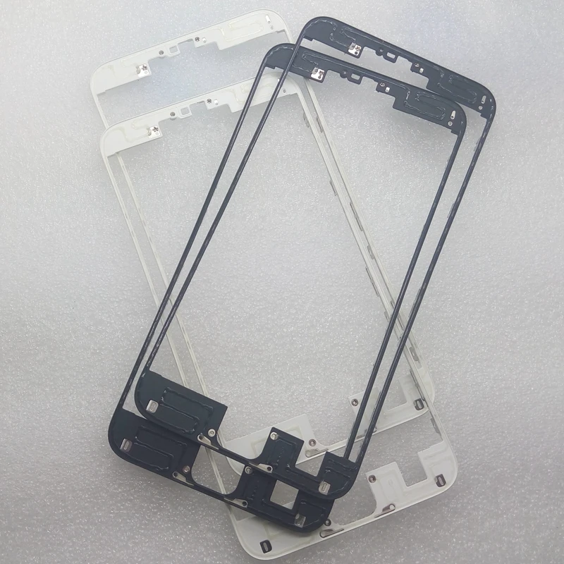 50 шт Черный/Белый Передний ободок с горячим клеем для iPhone 6 6s plus 4 7/5 5 LCD средняя
