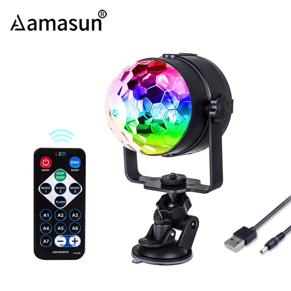 

USB Stage Light Car Bracket Dj Light Disco Ball Sound Activated Laser Effect Lamp Christmas Moving Head Strobe Party Lights