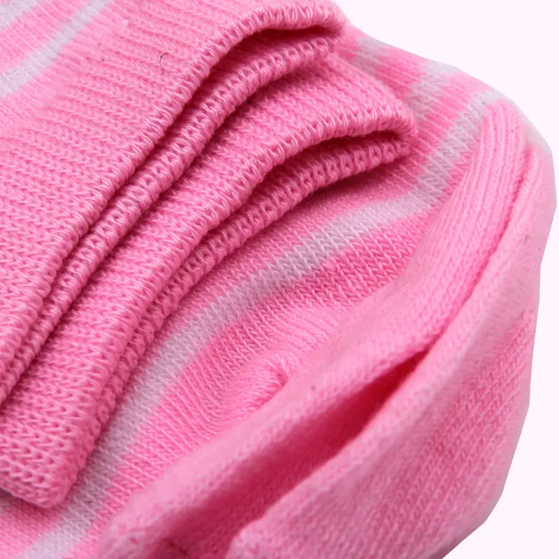 1 Pair Princess Girl Cute Sweet Women Ladies Tube Socks Stripes pattern sokken Soft warm sox