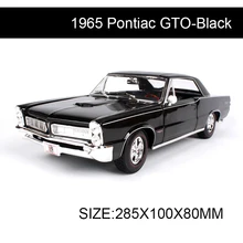 1:18 modellini auto 1965 pontiac gto coupe classic cars 1:18 lega modelli di auto in metallo veicoli da collezione toys per regalo collezione