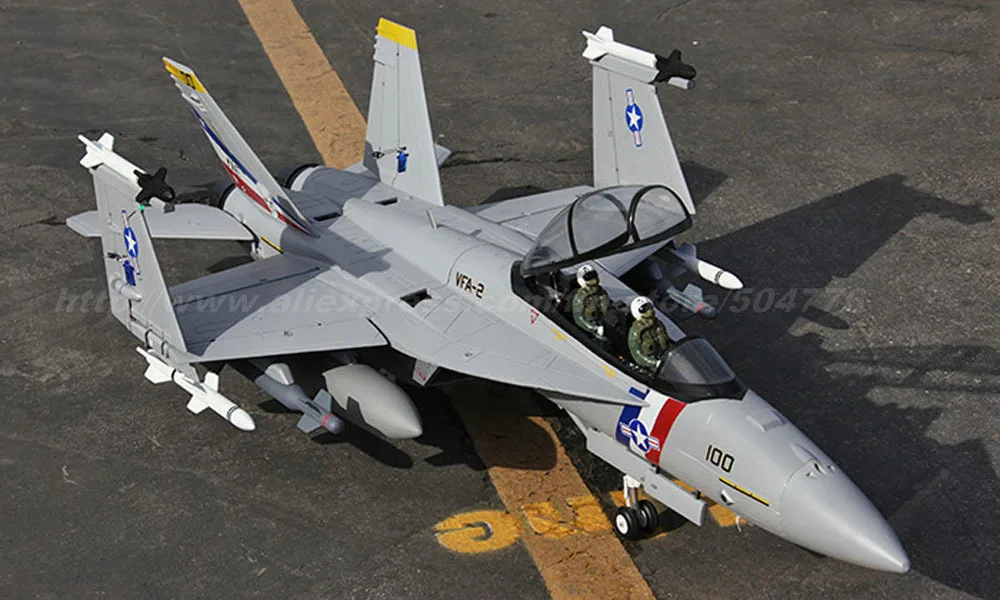 RTF Gray Version / RC F 18 jet plane / Folding wing / With metal landing gear / Ready To