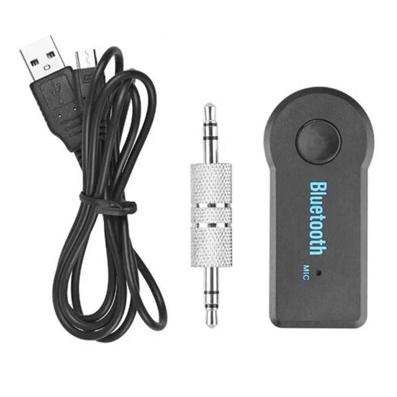 Wireless A2DP Car Hands-free 3.5mm AUX Audio Music Receiver Adapter 