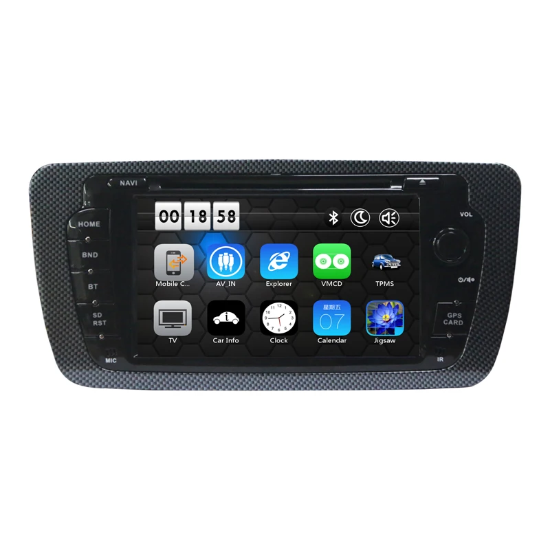 Best Car DVD GPS Navigation Player for SEAT IBIZA 2009 2010 2011 2012 2013 with Radio Bluetooth Can Bus steering wheel control RDS 18