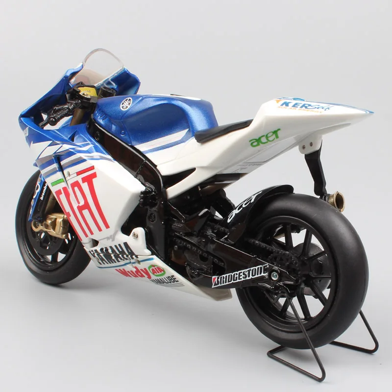 Детские 1/12 Newray Racer ROSSI Yamaha YZR-M1 YZR M1 gp Fiat team 2008 масштаб moto rcycle спортивный мото велосипед литье под давлением Миниатюрная модель игрушки