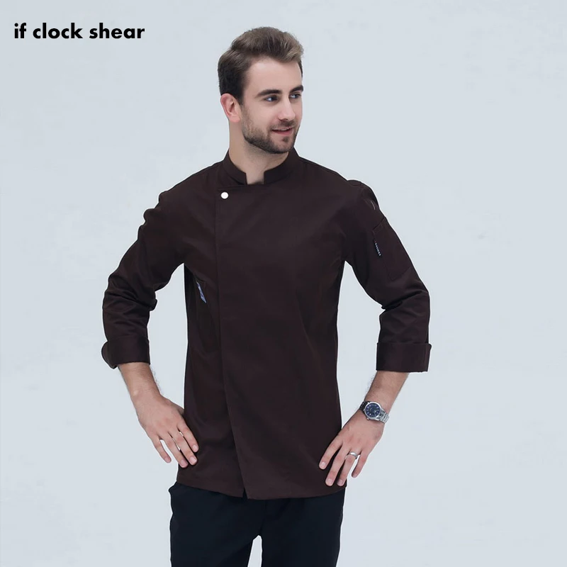 

IF New Design Wholesale Unisex Kitchen Chef Restaurant Uniform Shirt Breathable Double Breasted Dress Chef Jacket chef works