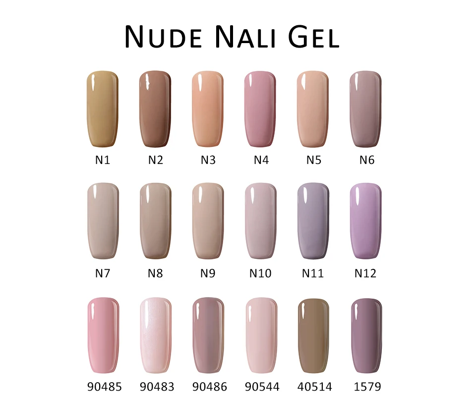 Nude Uv Gel Nail Polish 10ml Soak Off Polish Lacquer Led