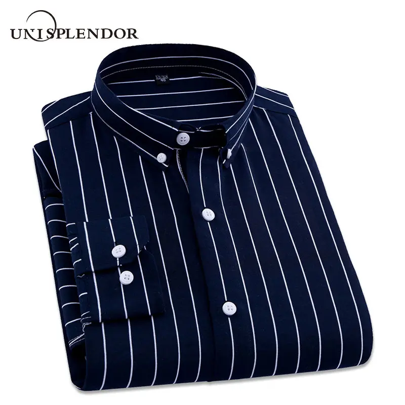 

2019 Men Casual Long Sleeved Striped Shirt Slim Fit Male Social Business Dress Shirt Brand Man Soft Comfortable Shirts YN10322