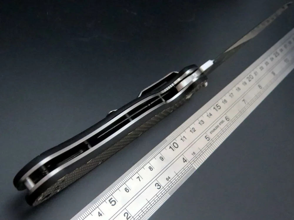 Горячая Новая модель крыс 1 складной нож D2 лезвие углеродное волокно Ручка выживания походные ножи спасательные EDC портативные тактические инструменты