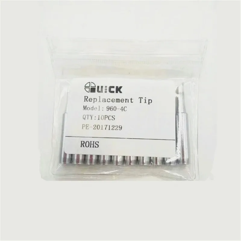 10 шт. оригинальные быстрые наконечники 960-4C QSS-T-4C QUICK TS1100 236 969 967 Подкова паяльник