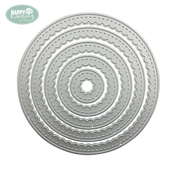 

Round Shapes Cutting Dies Stencil Scrapbooking Embossing Paper DIY Card Decor