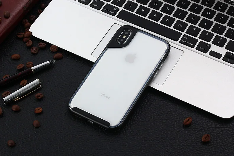637-Case For iPhone7 6 8plus X Anti-fall Armor Two in One Transparent PC+TPU Phone Case For iPhone7 6 8plus X                        (6)