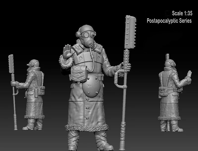 

1/35 Scale Unpainted Resin Figure Anti-chemical Guard