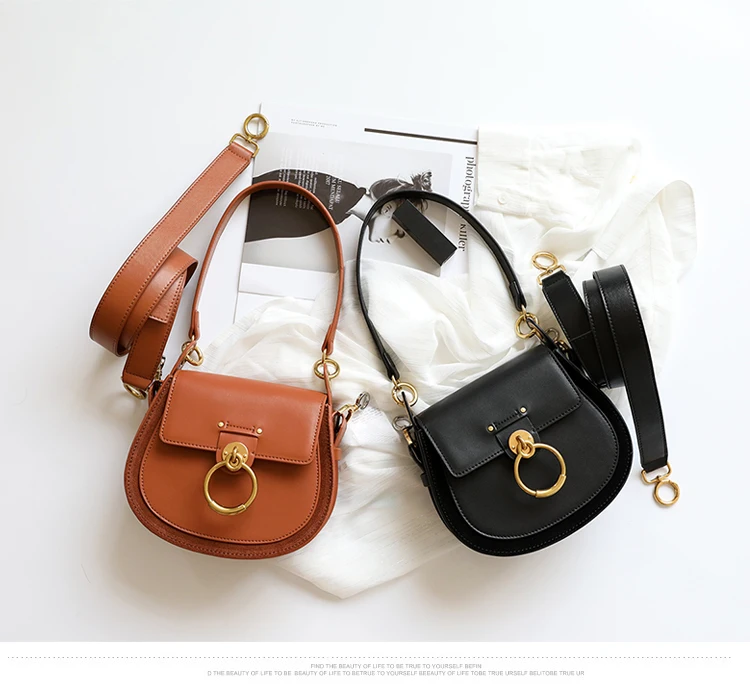 women leather shoulder bag Women bag Genuine leather luxury brand design messenger bag women