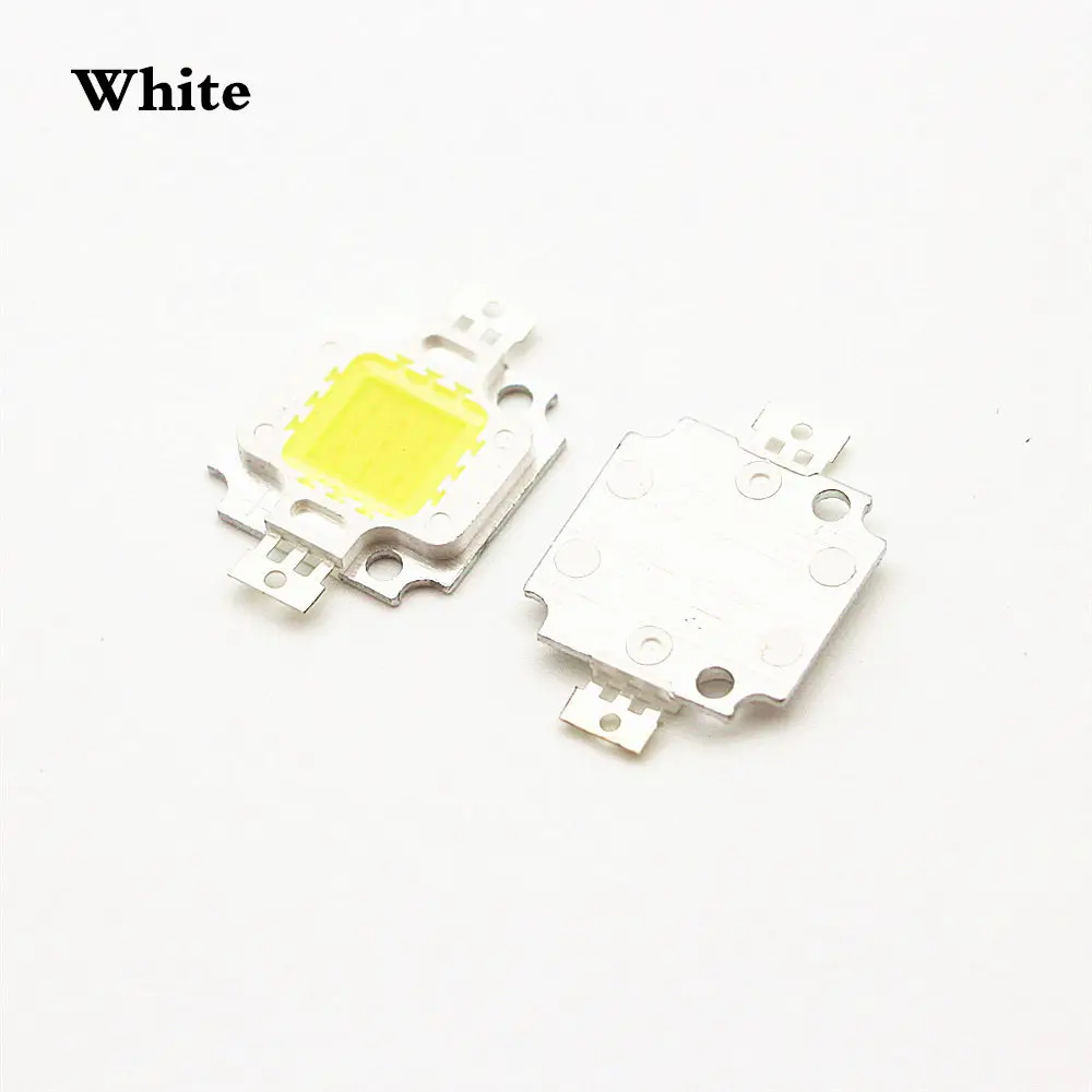 12 V-15 V Высокая мощность 10 Вт интегрированная Светодиодная лампа светодиодные чипы SMD лампы для DIY прожектор пятно света белый/теплый белый/красный/зеленый/синий/желтый - Испускаемый цвет: White