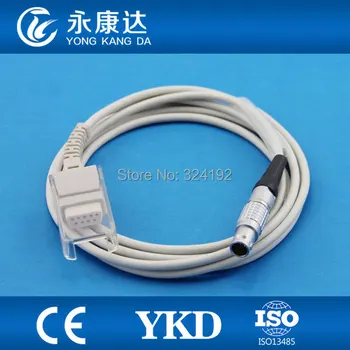 

Free Shipping for 8604 8604D Nonin spo2 adapter cable,metal 6p>DB9F,2.2M