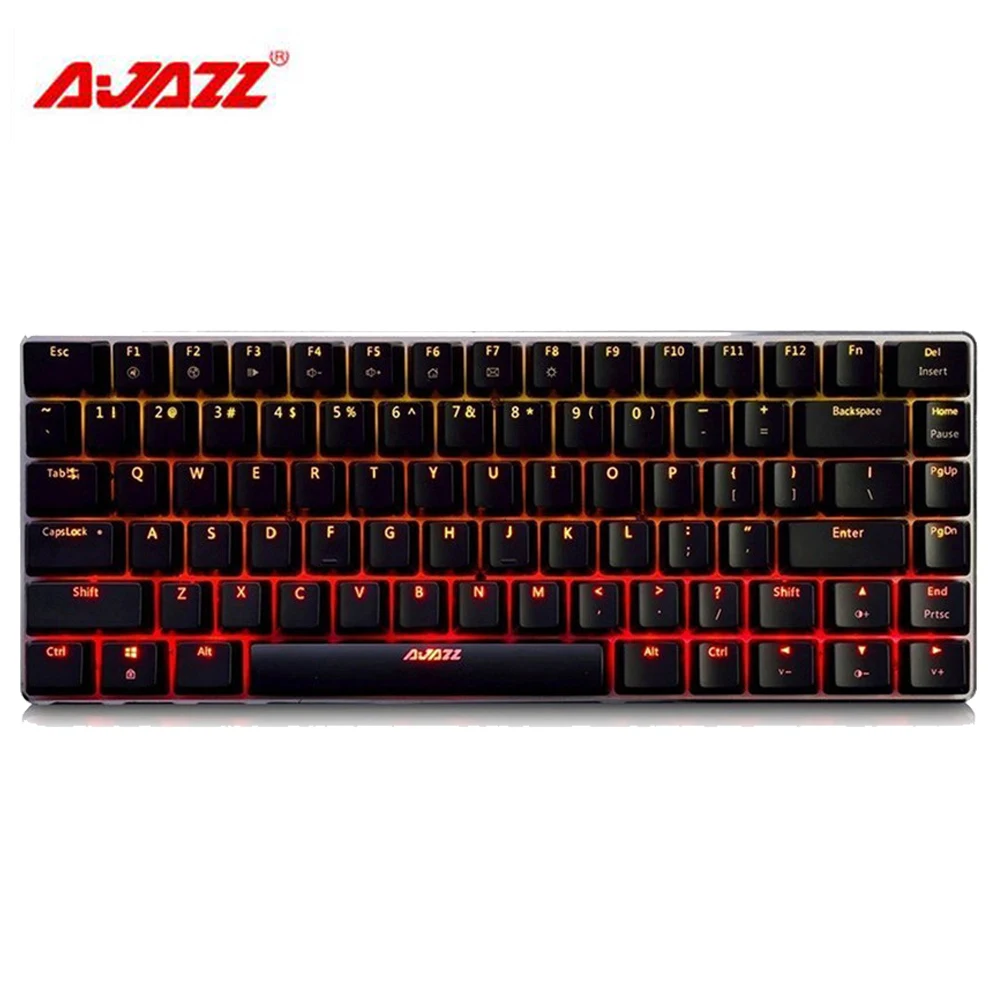

Ajazz AK33 Wired Mechanical Gaming Keyboard 82 Keys No Conflict USB Multimedia Key Widely Compatible Computer Gaming Keyboard