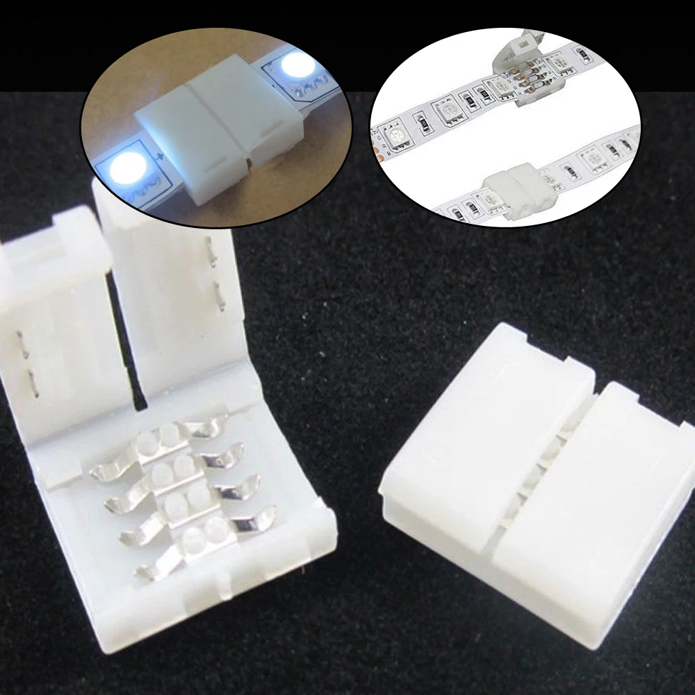 Buy 50Ps 4 pin Solderless Clip on Coupler Connector