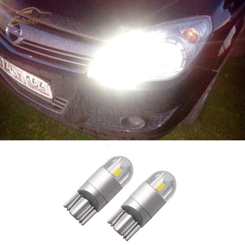 

2x For Opel Astra h j g Corsa Zafira Insignia Vectra b c d Car Wedge Light W5W T10 LED 3030 SMD Auto Lamp Bulb