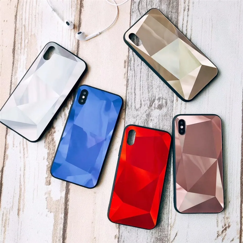 HUANQING роскошный 3D ромбовидный Телефон чехол для iPhone 6 S 8 7 Plus модный простой со