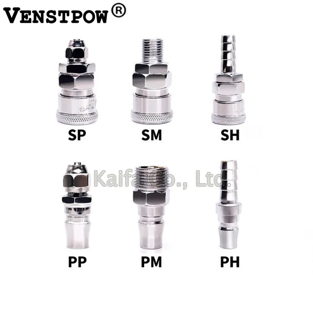 

1pcs PP/SP/PF/SF/PH/PM/SM/SH20 30 40 Pneumatic fitting C type Quick connector High pressure coupling work on Air compressor
