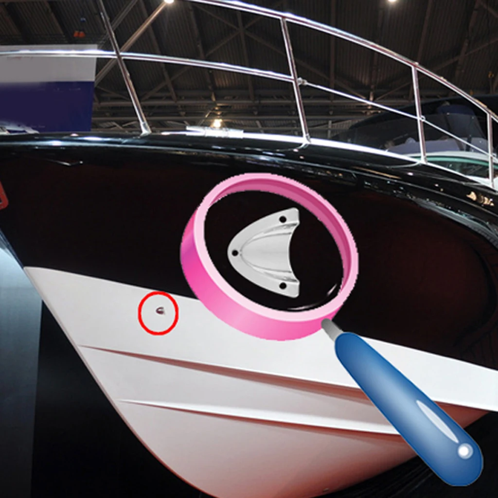 2Pcs Large Stainless Steel Midget Clamshell Ventilator Wire Cable Vent Cover Boat  Accessories Marine 2.17 x 2.24 inch Silver