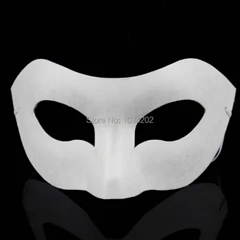 

DIY hand painted Halloween white face mask crown butterfly blank paper mask masquerade cosplay mask kid draw party masks props