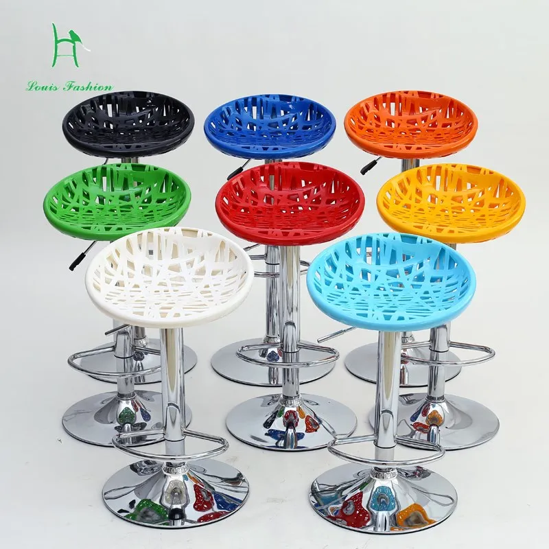 

Fashion bar chair tall foot lift Contracted creative front desk swivel the bird's nest stool