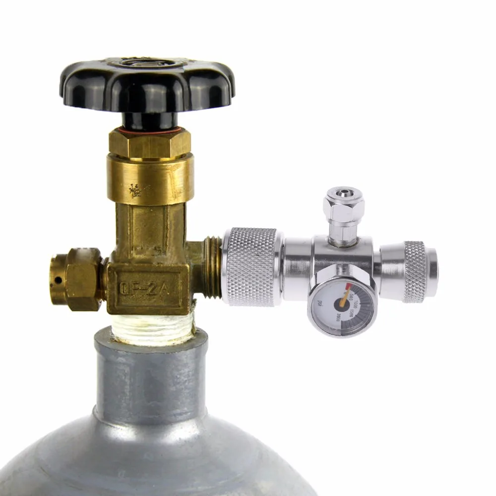 Top Quality CO2 Pressure Gauge JIS m22-14 Regulator Manometer Over 1500PSI Cylinder Reducer JUN16