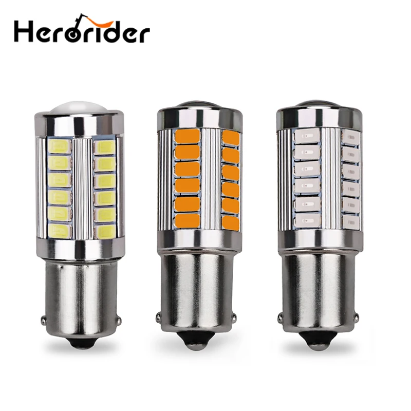 2 шт. вспышка Стробоскоп P21W BA15S 1156 33 SMD led 5630 автомобильные фонари головного света