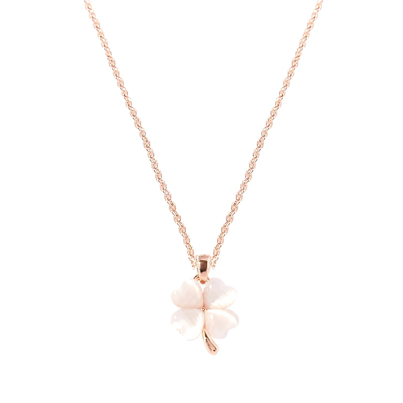 

Lucky four leaf grass Pendant Necklace, female clavicle chain, Korean simplified student, Sen's small fresh accessories