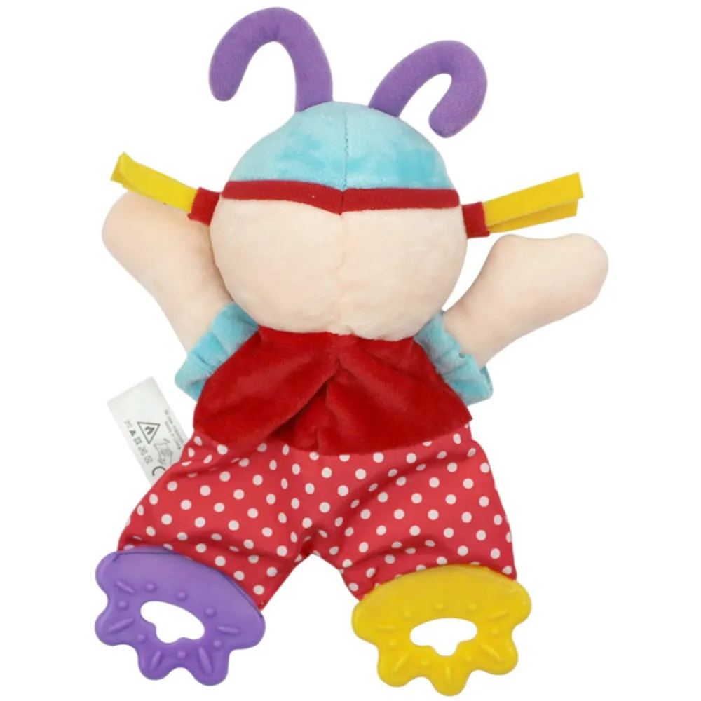 Милая плюшевая игрушка для младенцев, комфортное полотенце со звуком, безопасный Прорезыватель для малышей, мягкая игрушка для девочек