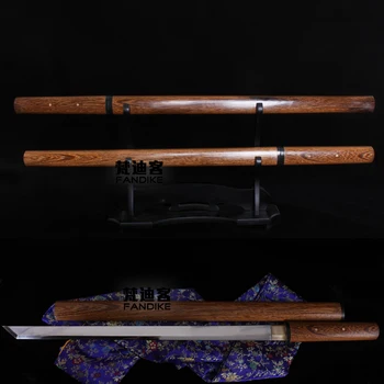 

High quality Handmade Manganese steel Chinese Dao/sword Full Tang Ninja Knife Contracted style very sharp Straight sword