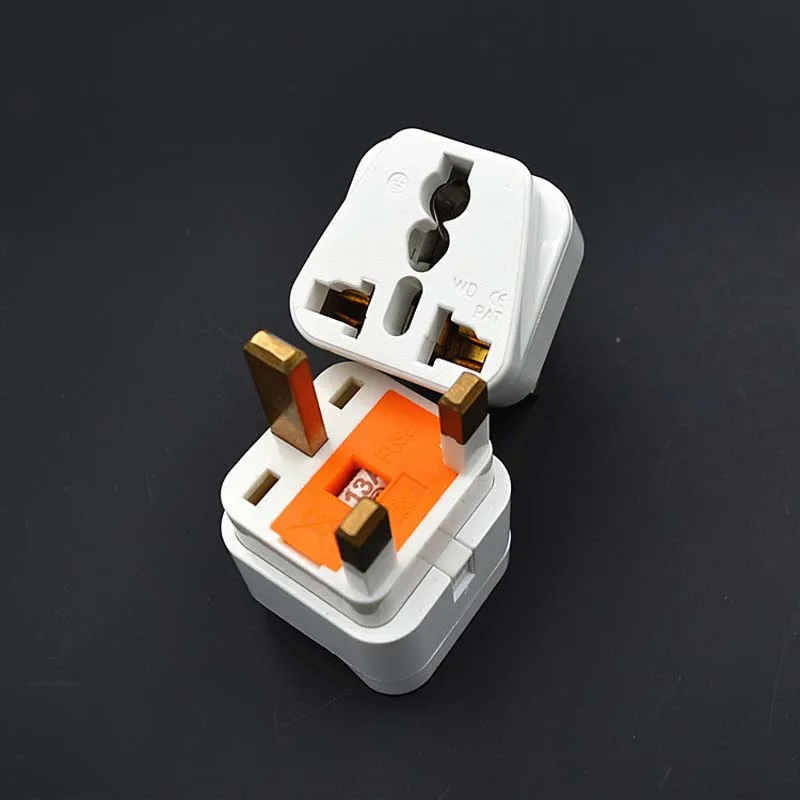10 шт. белый Высокое качество Универсальное зарядное устройство AU US С UK на EU адаптер постоянного тока в переменный конвертер, 3-контактный переменного тока Мощность сетевой переходник