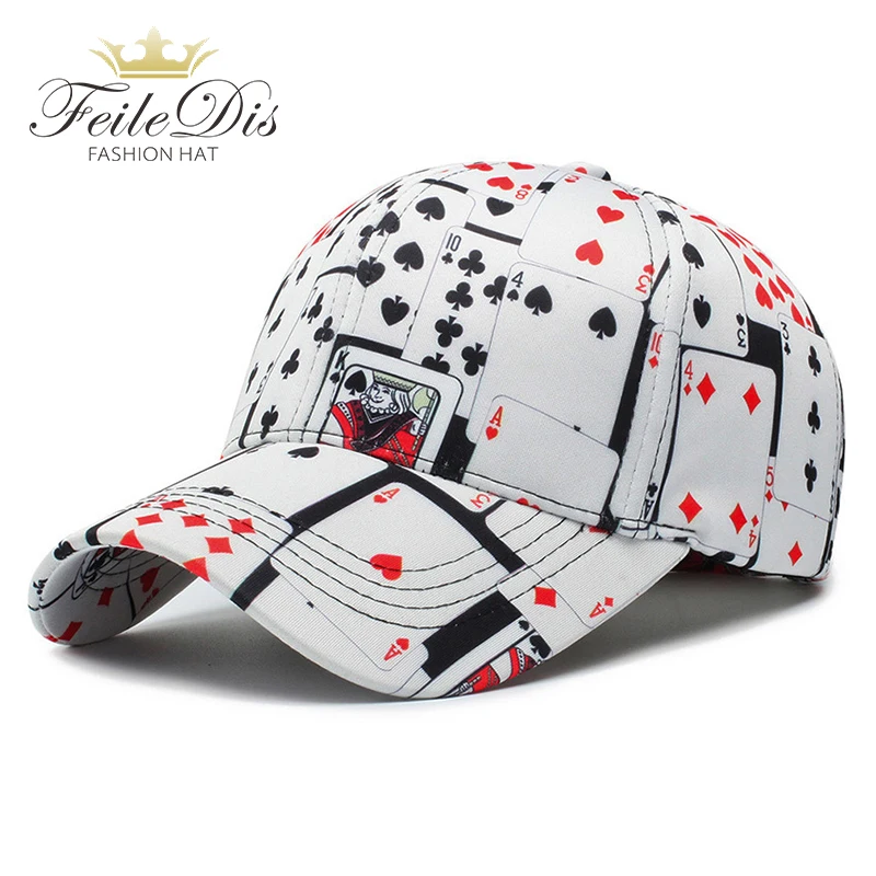 

[FEILEDIS]Poker baseball cap Solid Color Baseball Cap Snapback Caps Casquette Hats Fitted Casual Gorras Hip Hop Dad Hats JMM-31
