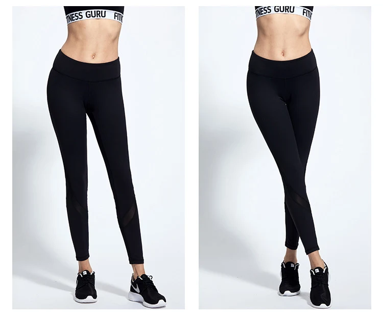 2017 New Aimpact Women Yogo Pants Sexy Fitness Pants Mesh Patchwork Girl Tight Running Workout Pants Female Slim Sports leggings (10)