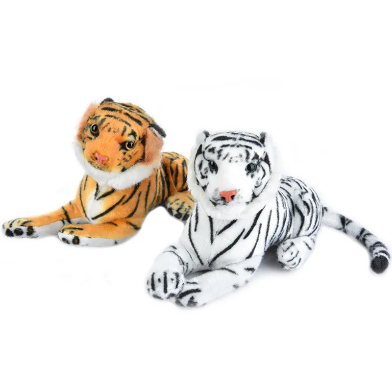 

Hot 12x40cm Simulation Tiger Doll Siberian Tiger Car Home Furnishings Stuffed Animal Plush Toy For Children Baby&Kid Plush Toys