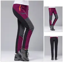 SJ-Maurie S-4XL, уличные мужские лыжные брюки, женские походные лыжные брюки, флисовые водонепроницаемые ветрозащитные термо треккинговые брюки