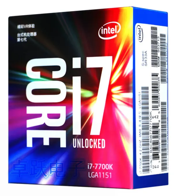 Intel PC Core 7 series процессор I7 7700K I7-7700K в штучной упаковке процессор LGA 1151-land FC-LGA 14 нанометров четырехъядерный процессор