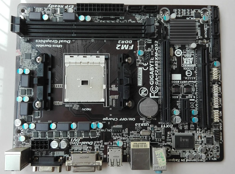 

original motherboard for Gigabyte GA-F2A85XM-DS2 Socket FM2 DDR3 F2A85XM-DS2 board USB3.0 A85X Desktop motherborad