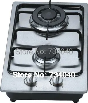 Gas Cooker 2 Burner Cooktop Built In Stainless Steel Gas Cooker 2 Burner Cooktop Built In Stainless Steel Stove Hob Kitchen Liance
