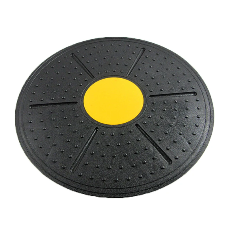Йога Доска для баланса фитнес 360 градусов фитнес вращение массаж стабильность диск круглые тарелки доска тренажерный зал талии скручивание тренажер - Color: Yellow