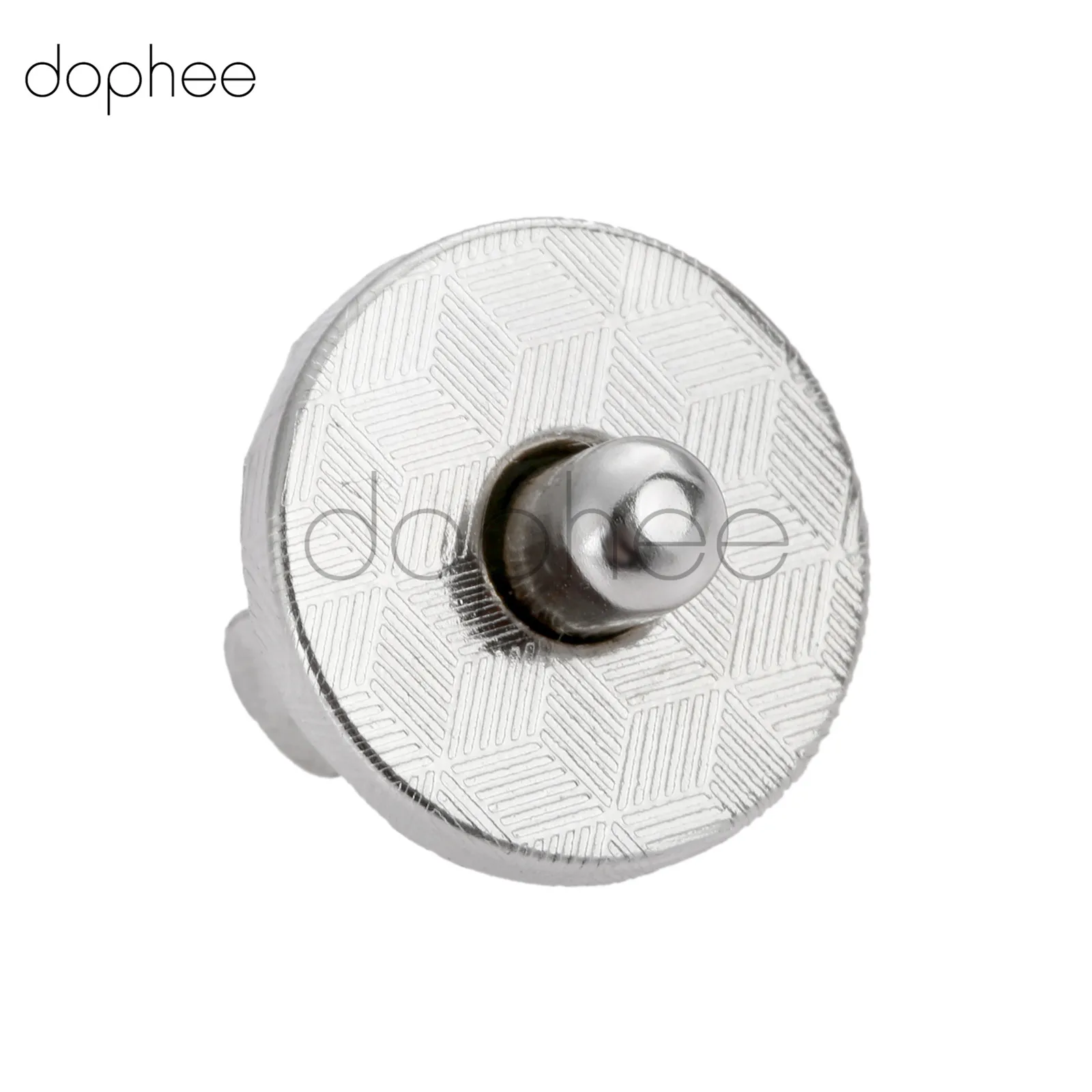 dophee 10pcs 17mm Magnetic Snaps Silver/Gun Black Fastens Buttons For Handbag Purse Clothes Luggage Bag Scrapbook Craft DIY
