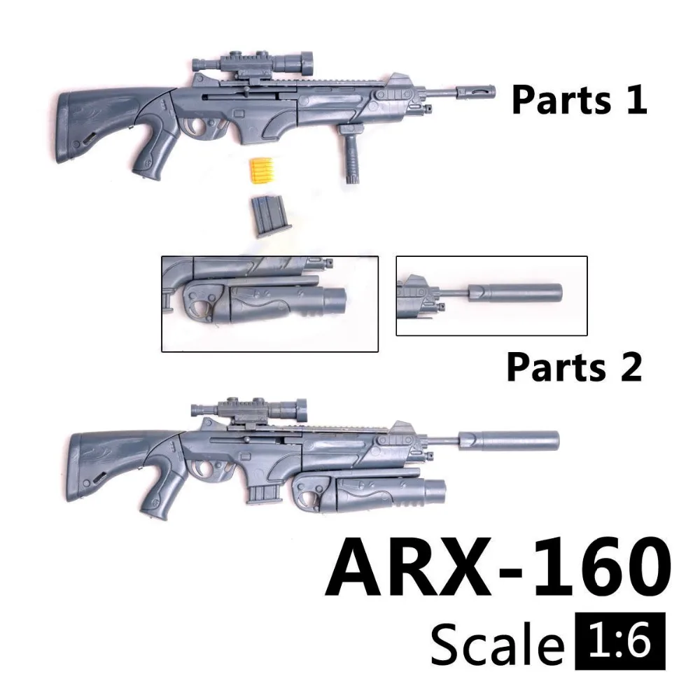 1:6, масштаб 1/6, 12 дюймов, фигурки, ARX-160, модель пусковой установки для винтовки, пистолет для 1/100 мг, Bandai Gundam, модель, Детские солдатские игрушки, HYT0324