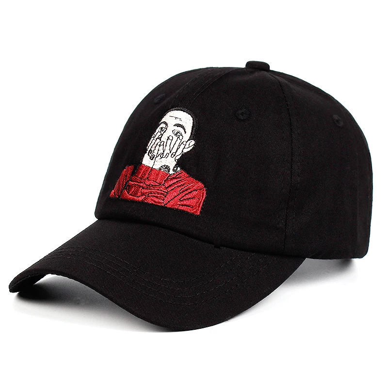 

100% Cotton US Repper Mac Miller Embroidery Dad Hat Baseball Cap Strapback Hat Hip Hop Cap Golf Malcolm McCormick