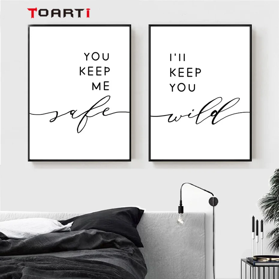 Romantic Couple Love Quotes Wall Art Modern Canvas Painting Minimalist Nordic Prints Vintage Poster Living Room Home Decor Mural (7)
