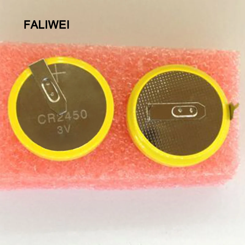 

2PCS/LOT CR2450 with pins 3V coin cell 2450 lithium battery