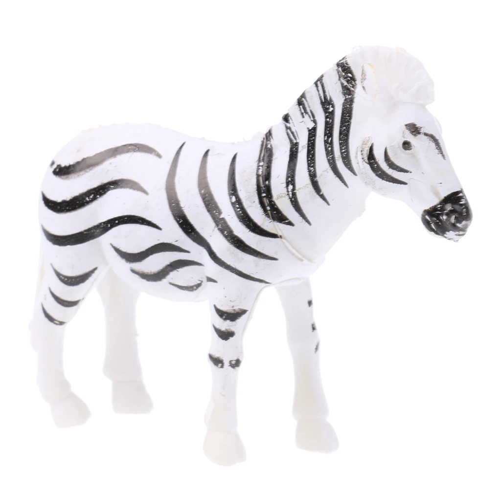 MagiDeal 100 Pieces Plastic Wild Animals Figurine Zoo Animals Fence Tree Model Toys for School Classroom Children Birthday Gift